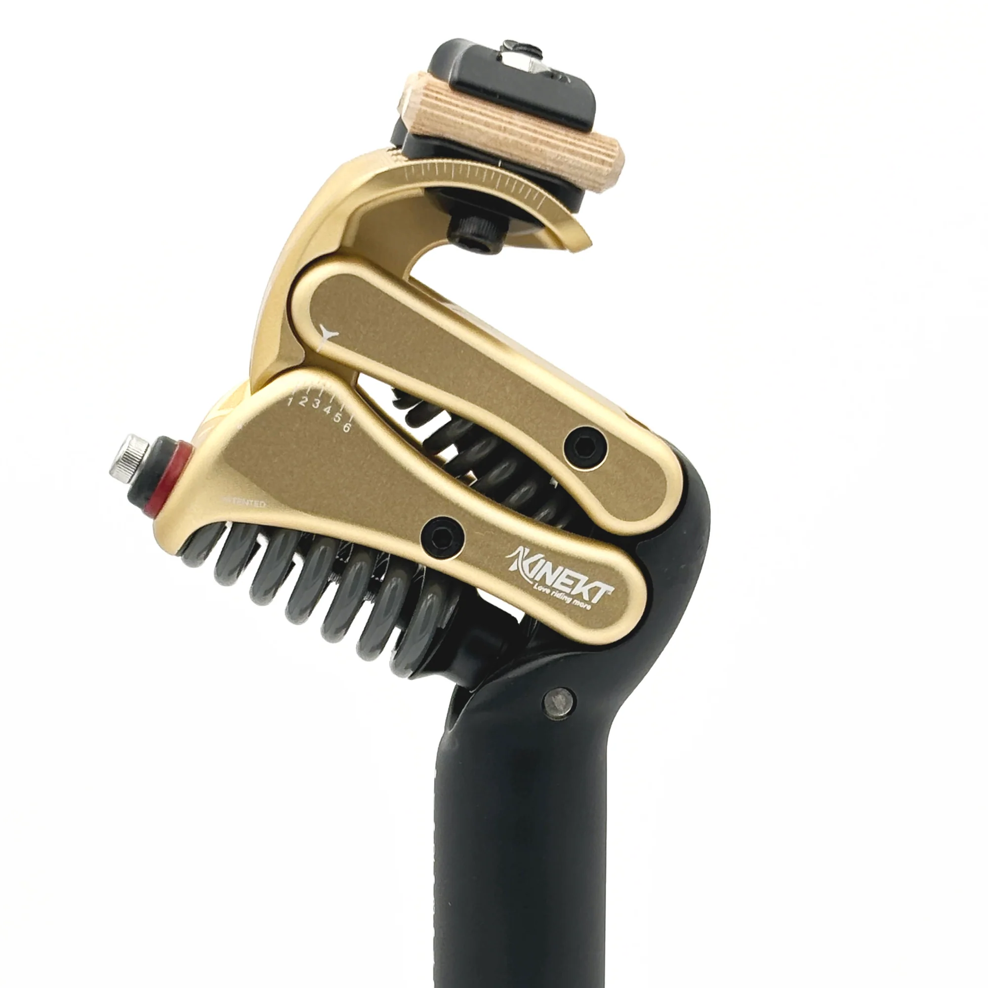 Ride Brighter: Meet the New Kinekt XR Suspension Seatpost Gold Bar