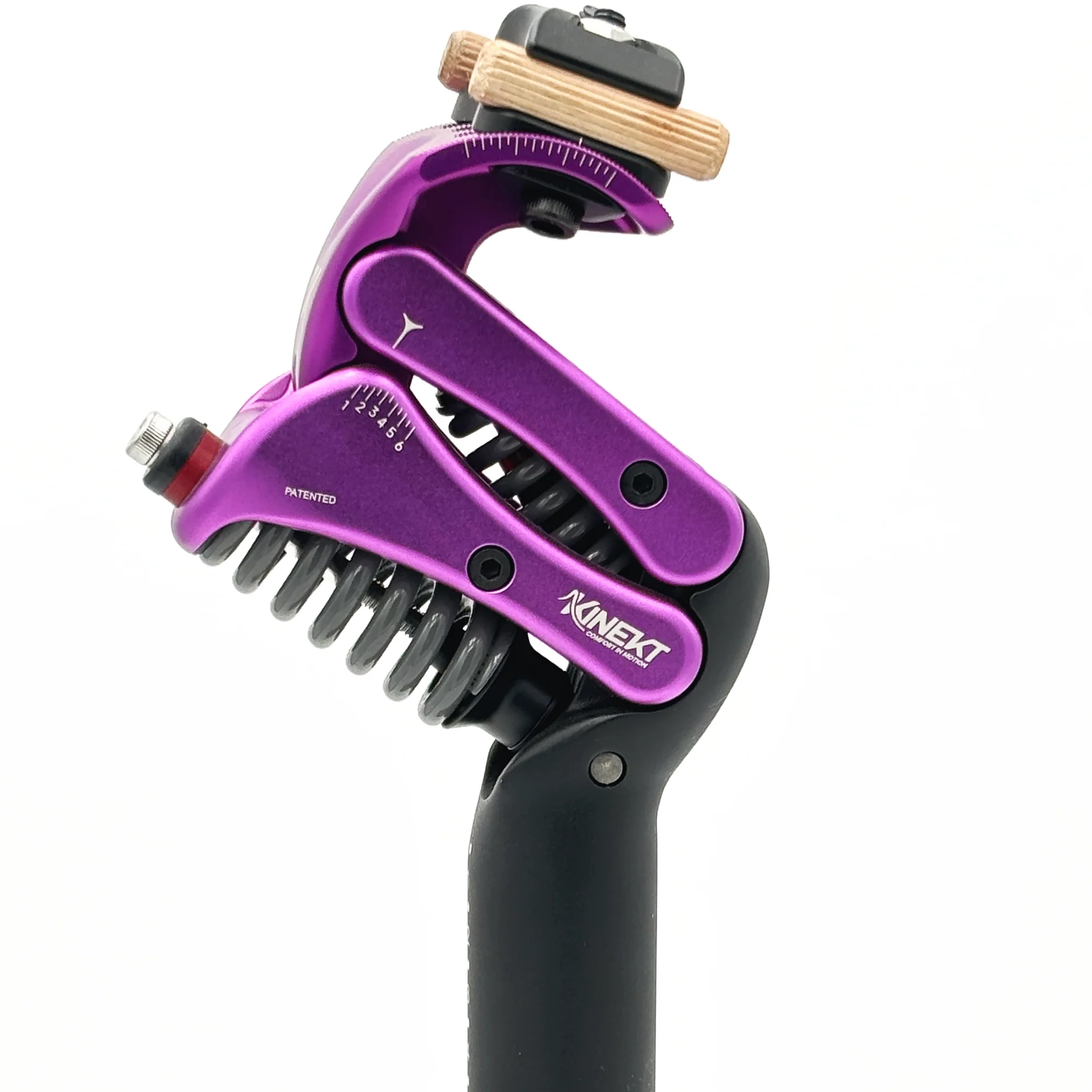 Ride Brighter: Meet the New Kinekt XR Suspension Seatpost Packwood Purple